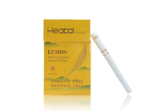 Heabal paquete frontal Lemon mostrando 20 palos, alternativa sin nicotina