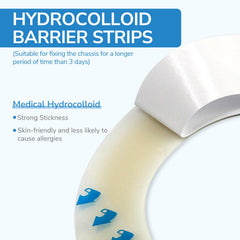 Heagimed textura del material hidrocoloide y elasticidad visible