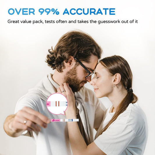 HEAL-CHECK primer plano de la tira que muestra textura y marcas claras