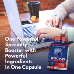 healblend Neuro Plus etiqueta con información clave y beneficios