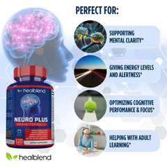 healblend Neuro Plus ingredientes naturales destacando calidad