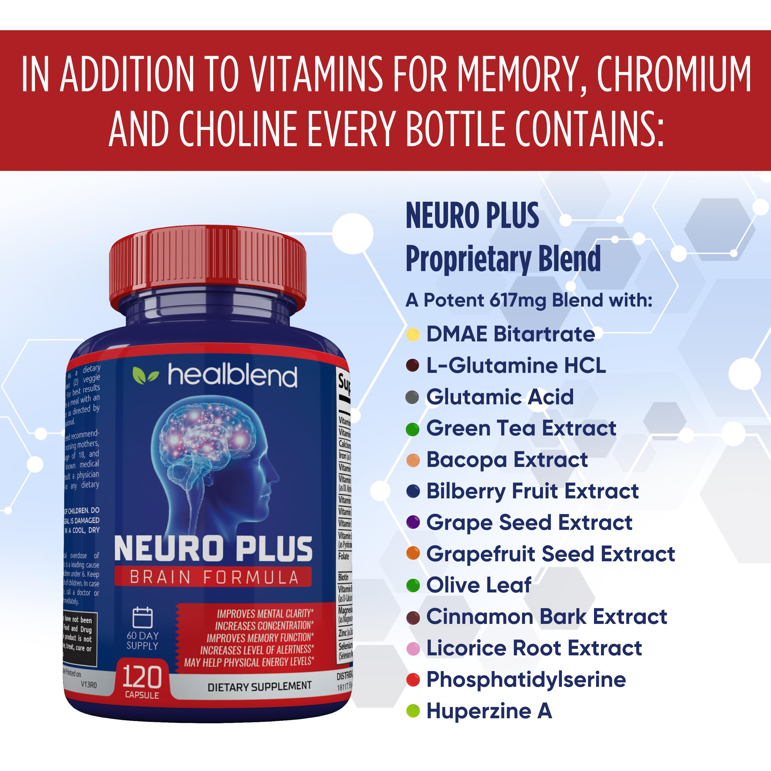 healblend Neuro Plus uso en estudiante mejorando concentración