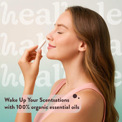 Healhaler conjunto de frascos alineados destacando variedad aromática y uso diario