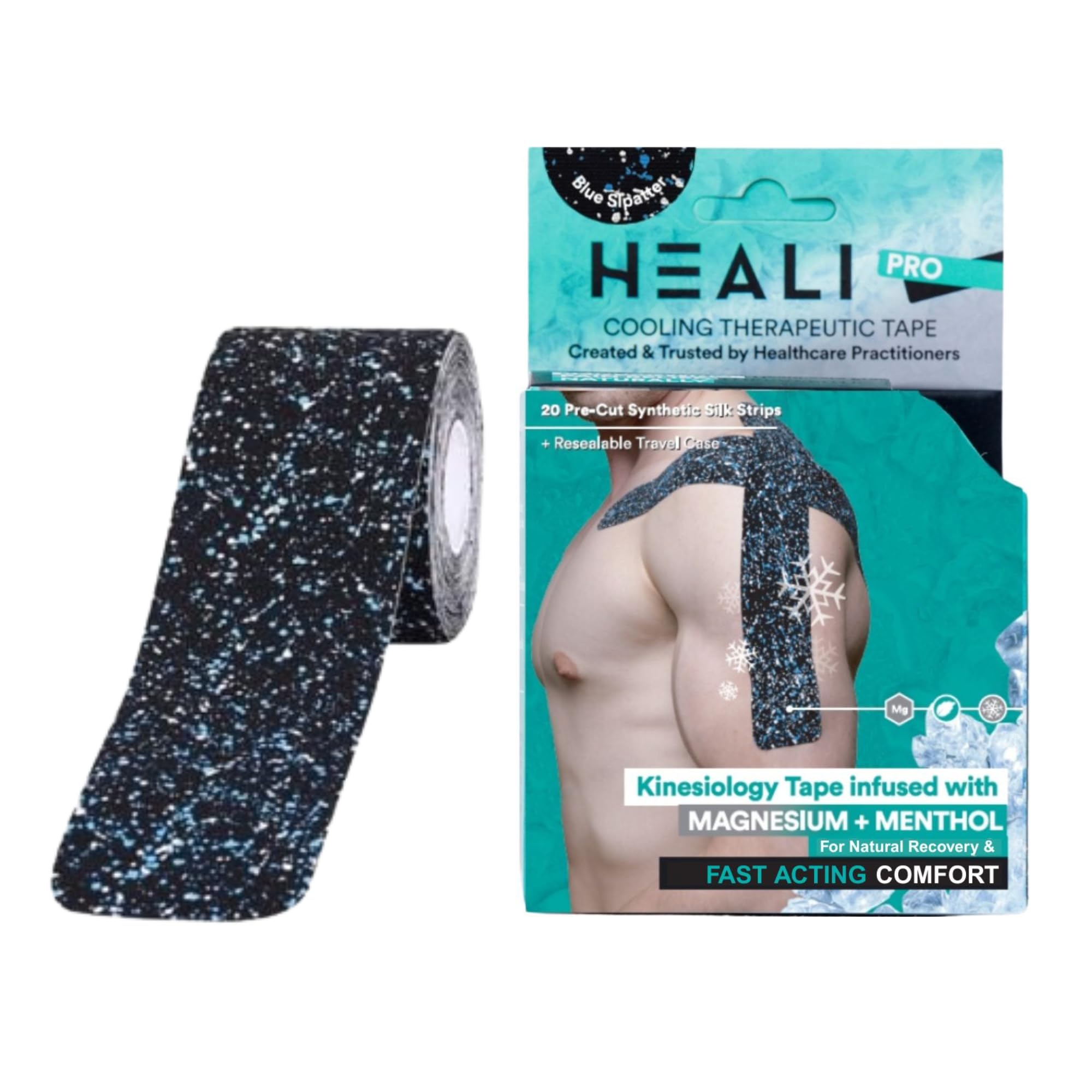 Heali cinta PRO empaque frontal, presentación profesional y confianza
