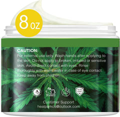 Healpark crema aplicada en antebrazo durante masaje para sensación refrescante
