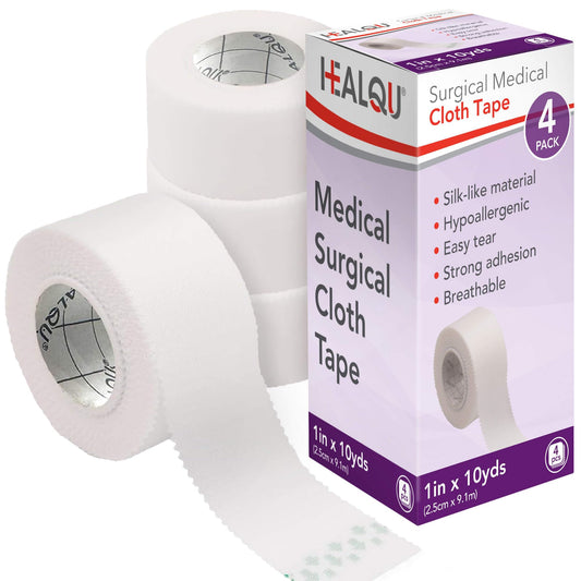 Healqu cinta médica frontal mostrando rollo y ancho, sujeción confiable