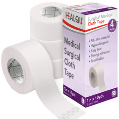Healqu cinta médica frontal mostrando rollo y ancho, sujeción confiable