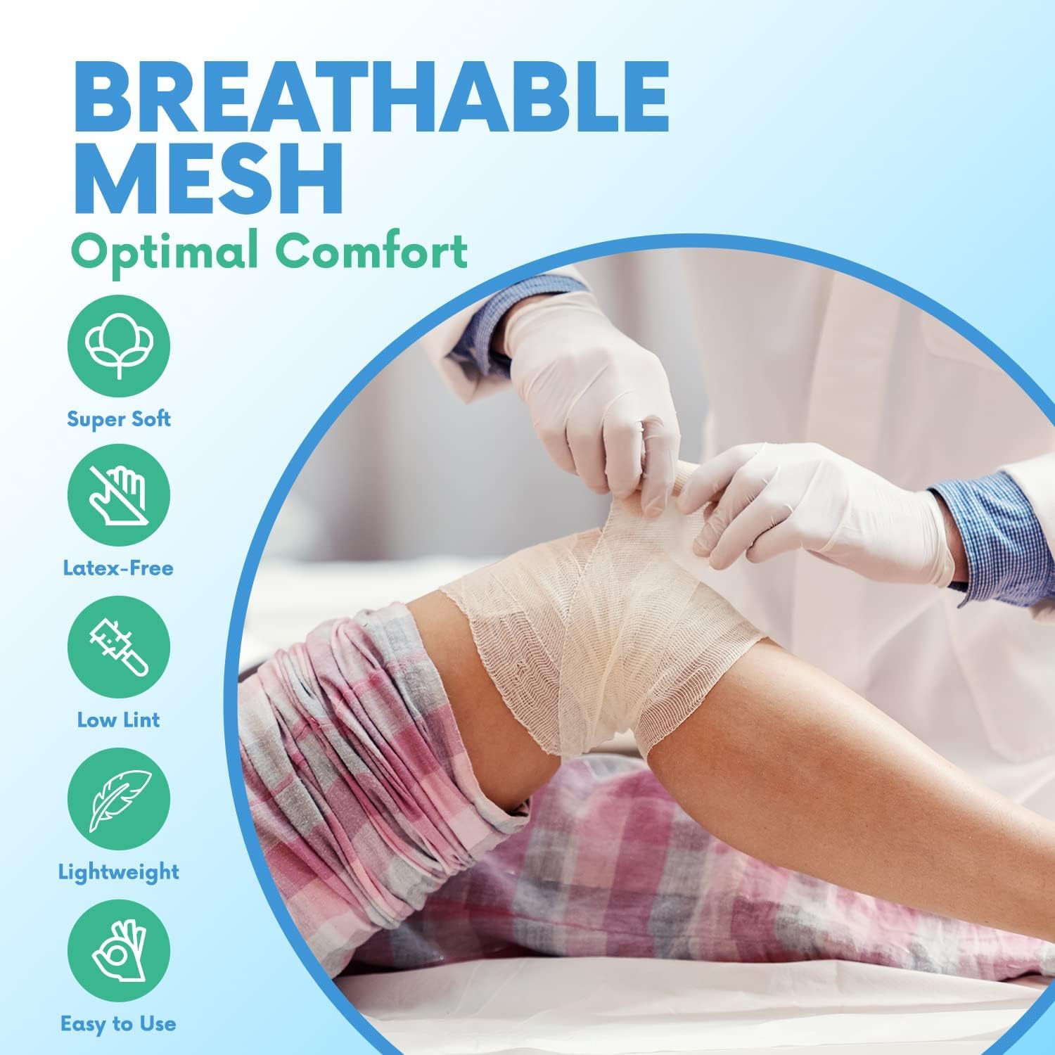 Healqu detalle del tejido estirable mostrando suavidad y transpirabilidad
