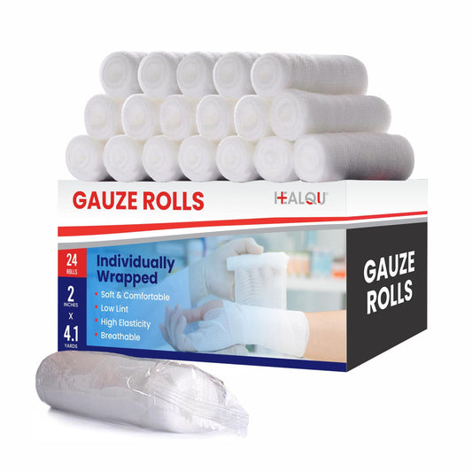 Healqu rollo frontal mostrando tamaño y empaque individual beneficio higiene