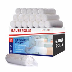 Healqu rollo frontal mostrando tamaño y empaque individual beneficio higiene