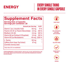 Health By Habit etiqueta con información nutricional y lista de ingredientes