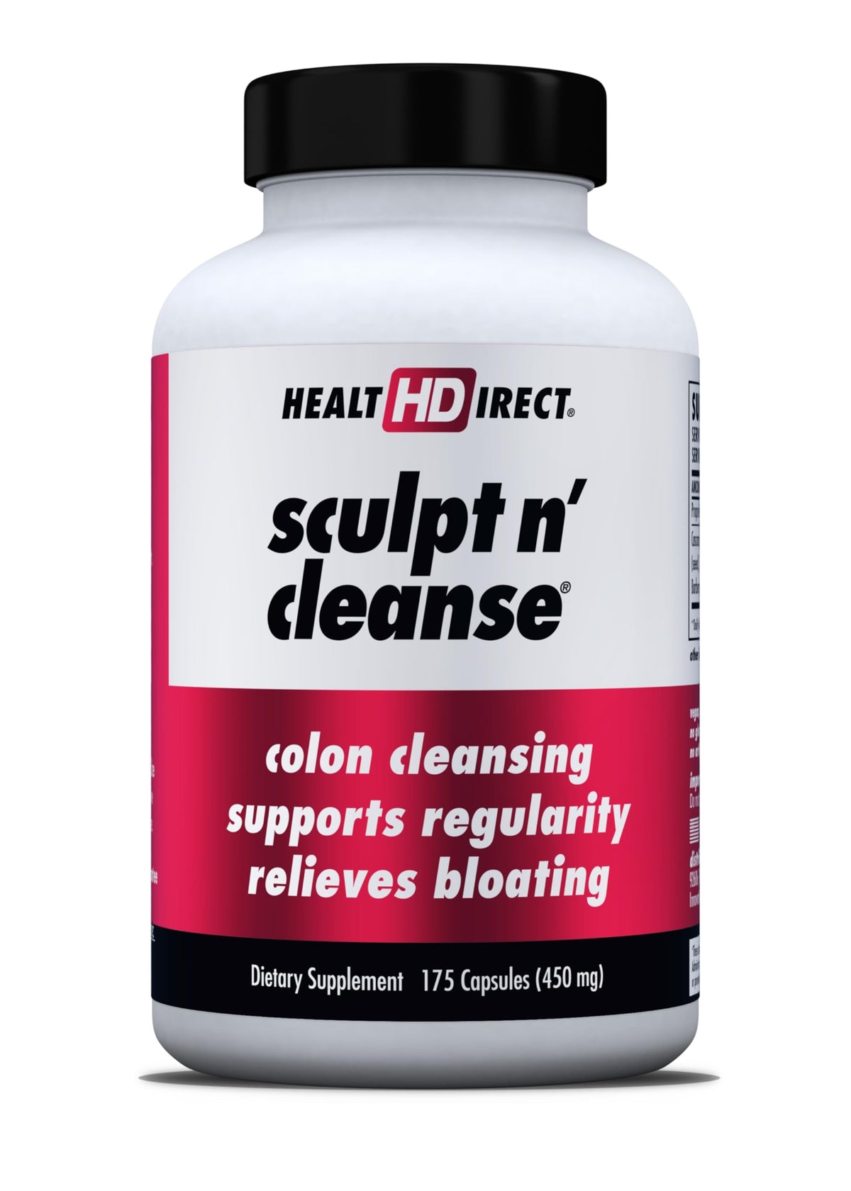 HEALTH DIRECT frasco frente mostrando diseño claro y cantidad