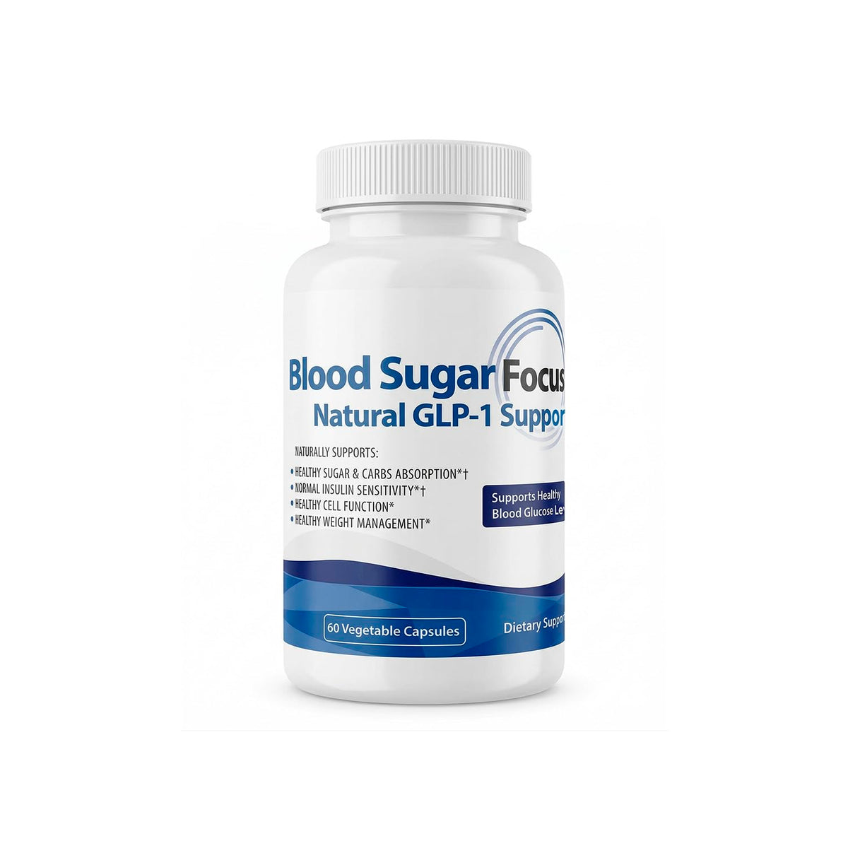 Health Focused JJ Smith Sugar Focus frente del empaque muestra la etiqueta clara