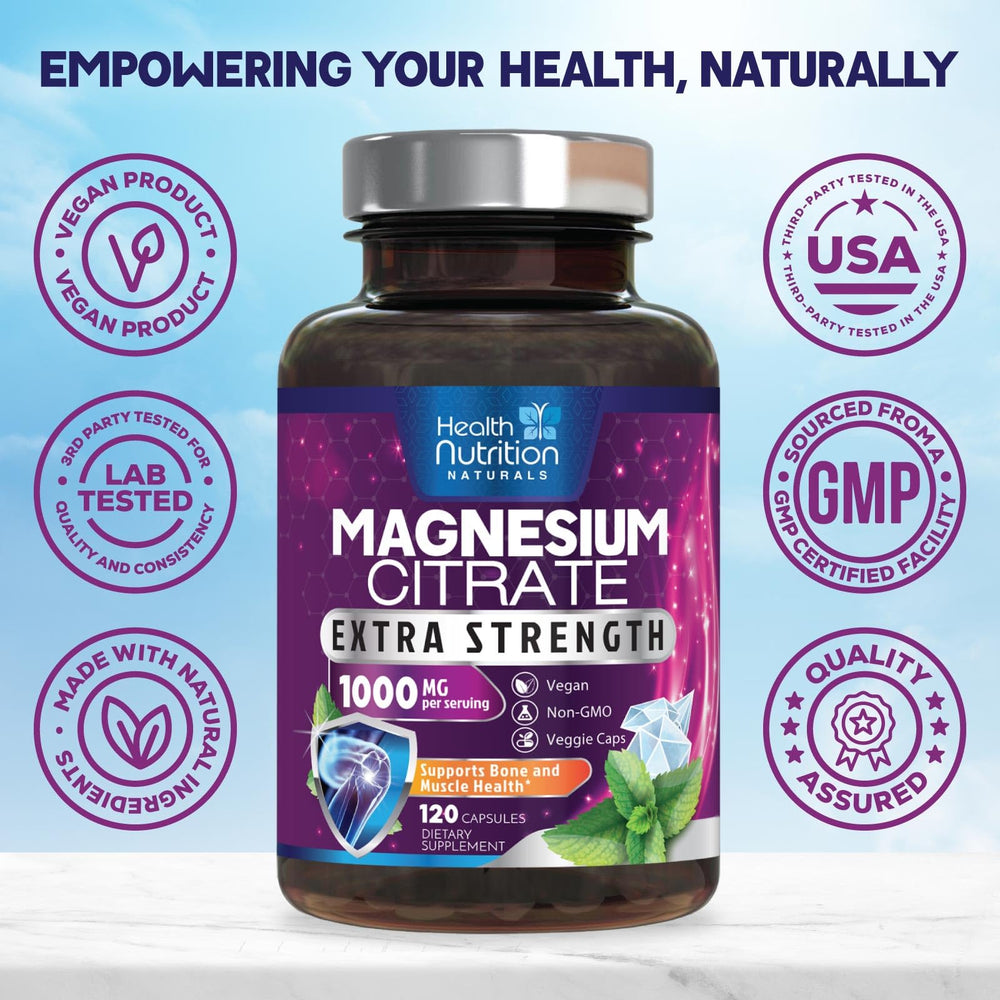 Health Nutrition Naturals cápsula en mano para comparar escala y facilidad de ingesta