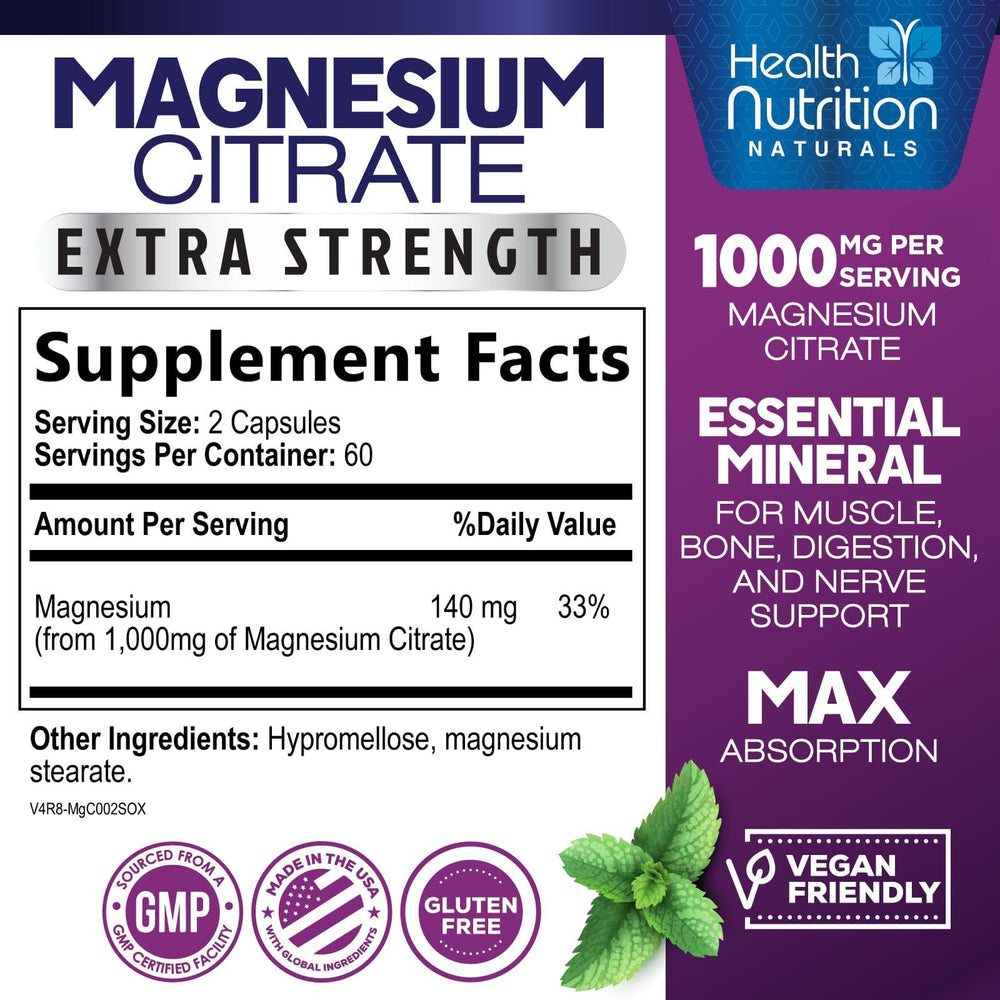 Health Nutrition Naturals varias cápsulas sobre mesa mostrando tamaño y textura