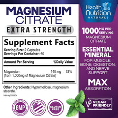 Health Nutrition Naturals varias cápsulas sobre mesa mostrando tamaño y textura