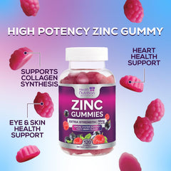 Health Nutrition Naturals gomita junto a moneda para comparar tamaño práctico