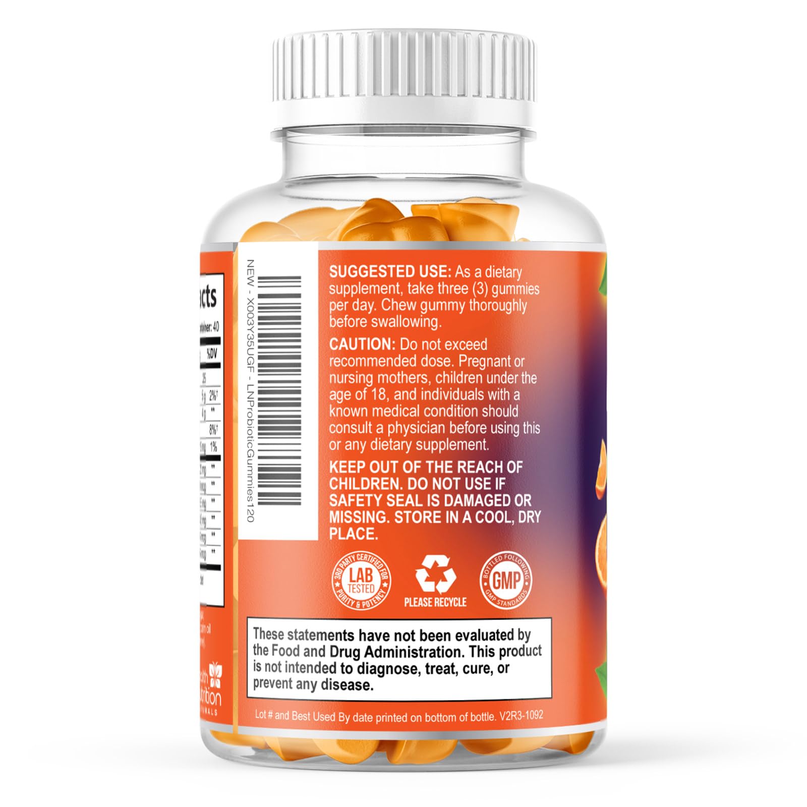 Health Nutrition Naturals gomitas junto a un desayuno para rutina de bienestar diaria