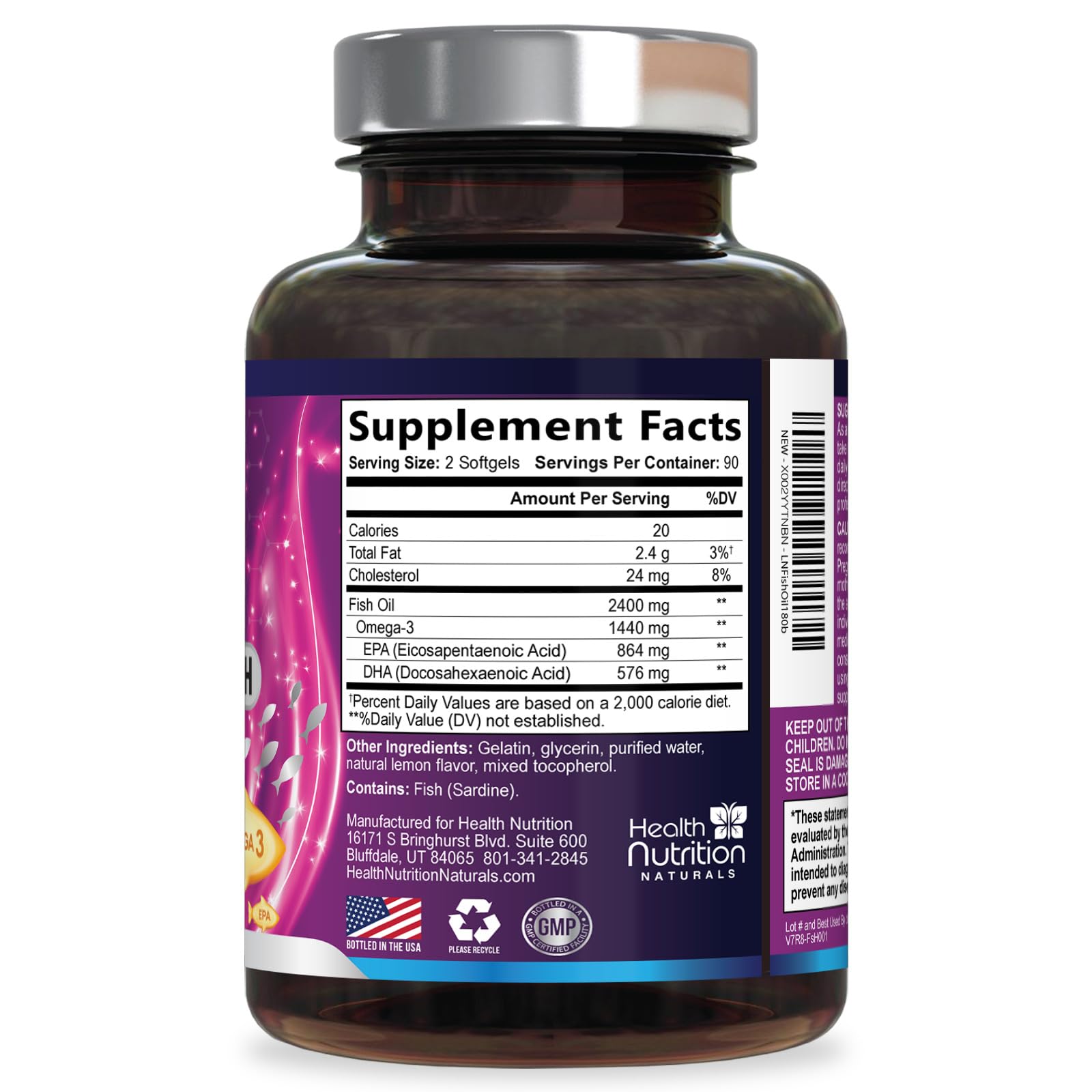 Health Nutrition Naturals frasco en mesa de desayuno mostrando integración diaria fácil