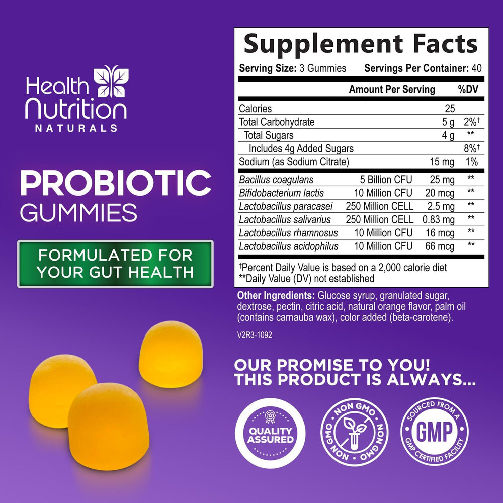Health Nutrition Naturals gomita en primer plano destacando textura y sabor agradable
