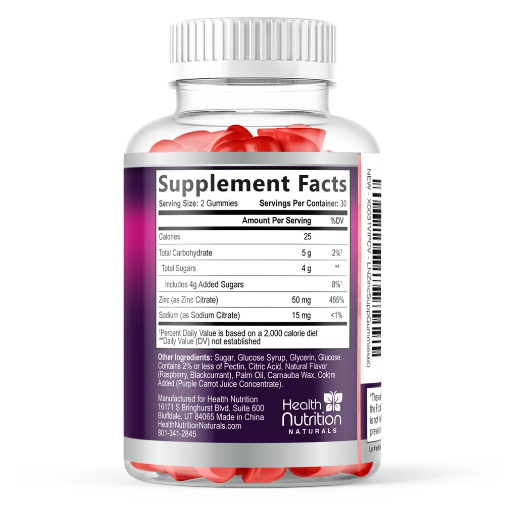 Health Nutrition Naturals ingredientes principales mostrados para transparencia