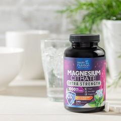 Health Nutrition Naturals ingredientes principales citrato y óxido listados claramente