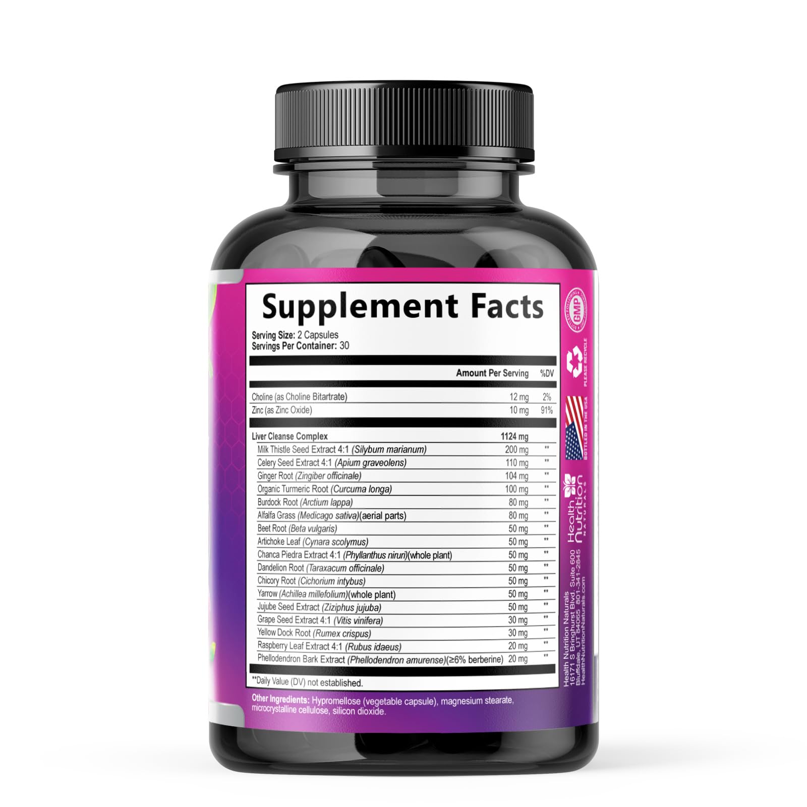 Health Nutrition Naturals sello cGMP y certificaciones para confianza en calidad