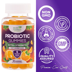 Health Nutrition Naturals tarro abierto con gominolas para visualizar cantidad