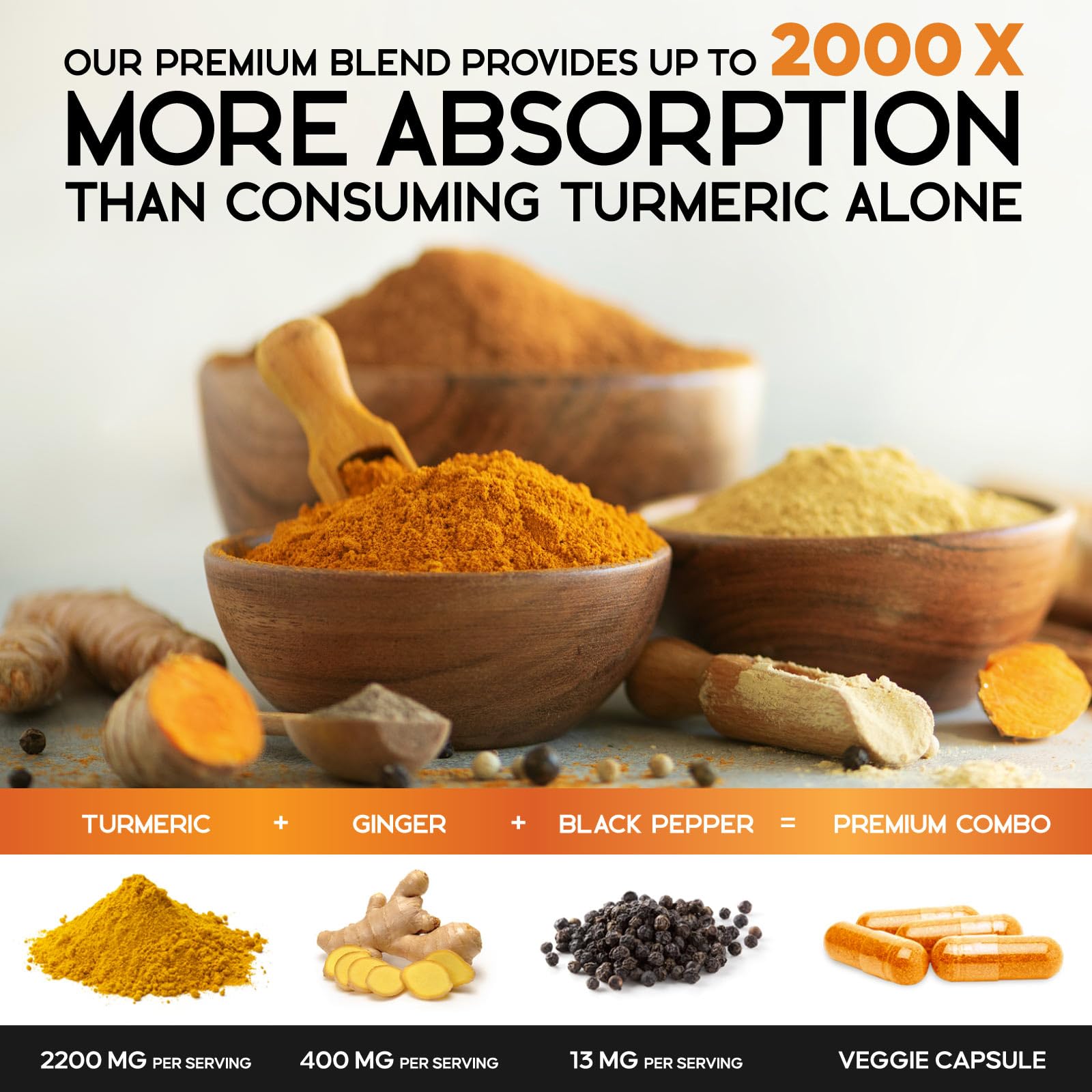 Health Nutrition Naturals polvo de cúrcuma mostrando pureza y textura orgánica