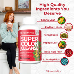 Comparación de tamaño Health Plus con monedas mostrando escala real del producto