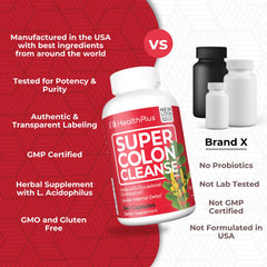 Producto Health Plus junto a taza y agua mostrando uso en rutina matinal