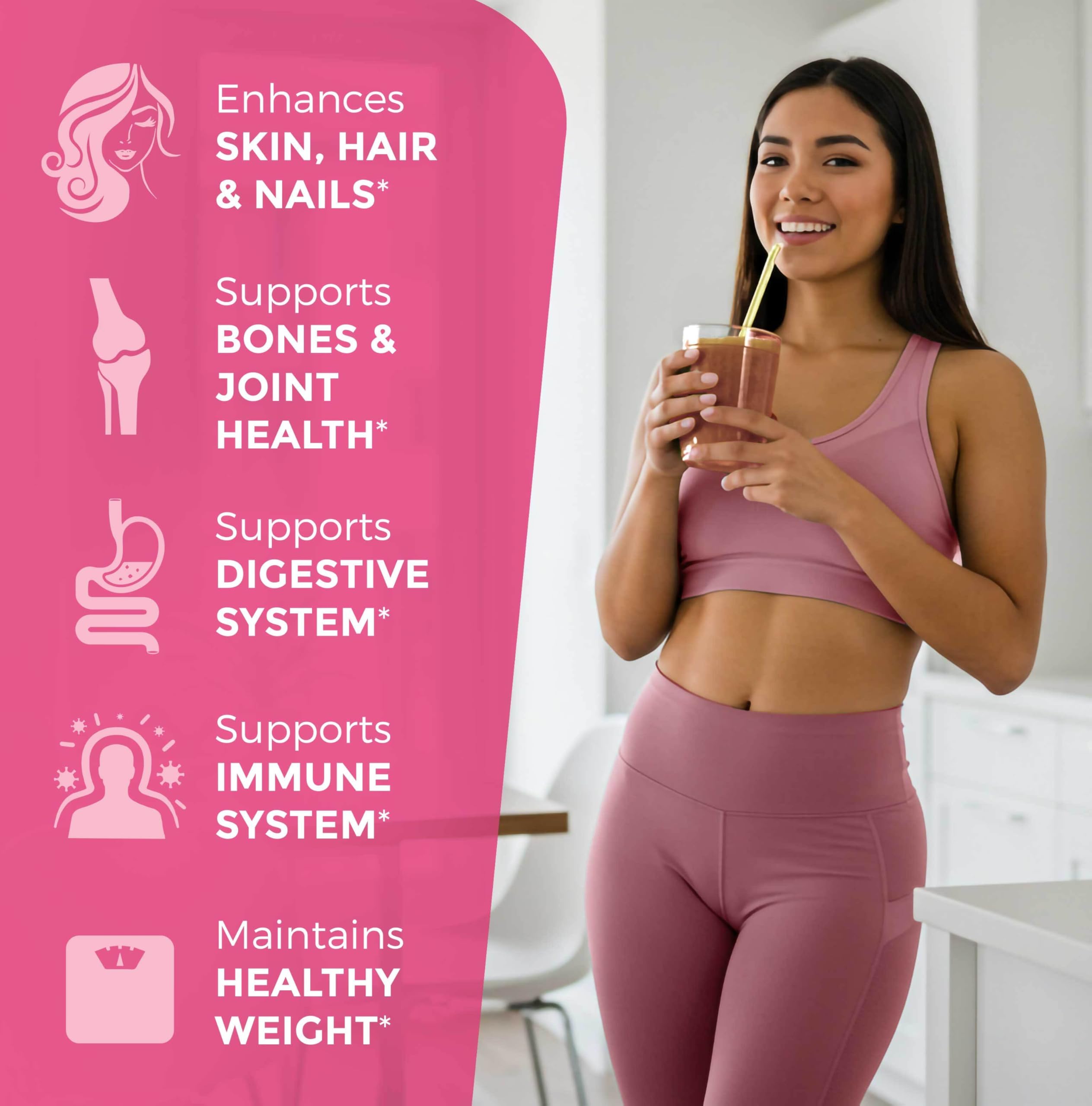 Health Revolution bebida matutina con colágeno en contexto de desayuno