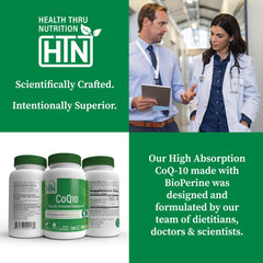 Primer plano de etiqueta que ilustra la fuente fermentada de CoQ-10