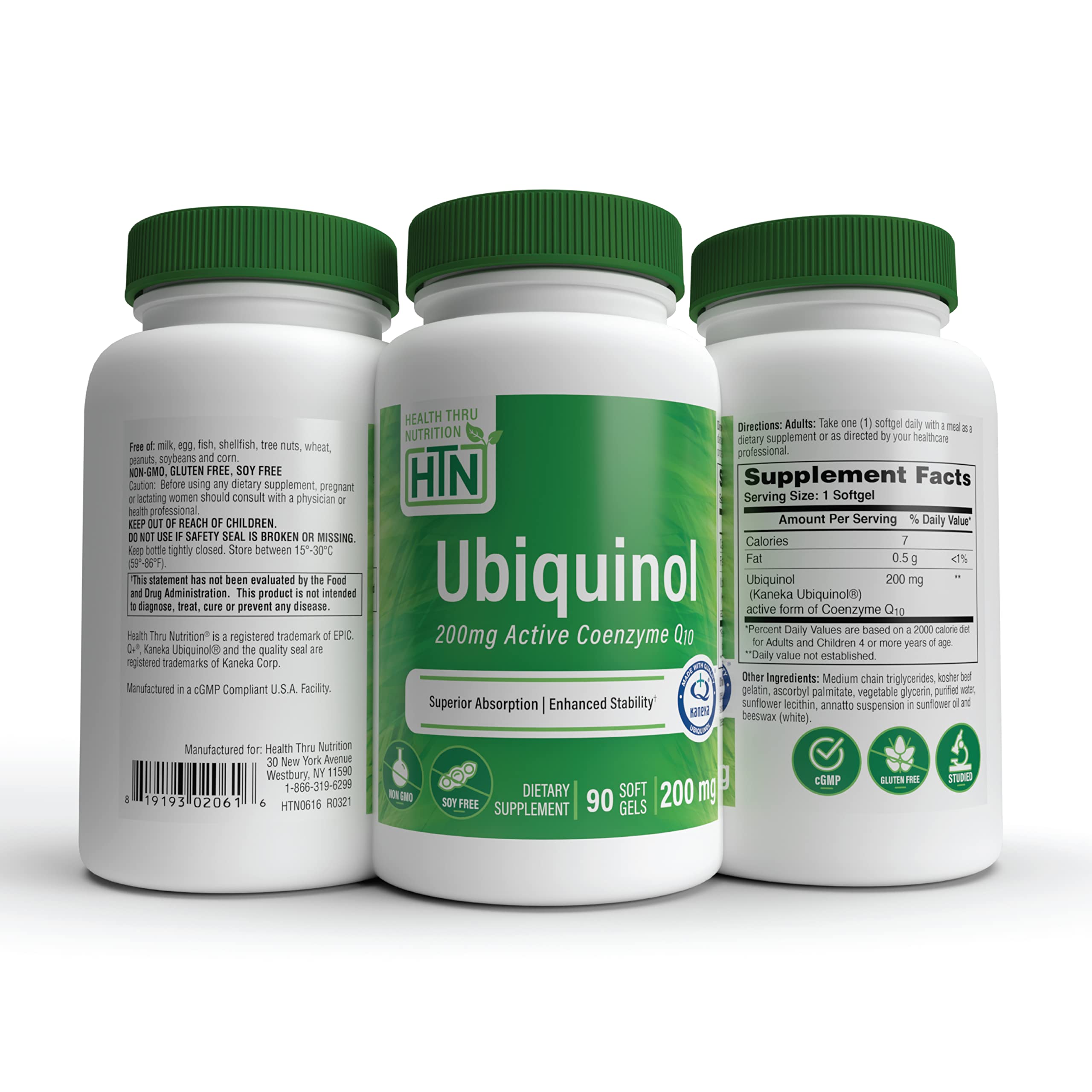 Health Thru Nutrition cápsula en mano, comparación de tamaño para dosificación clara