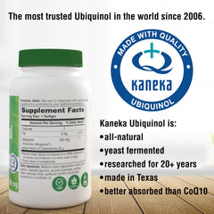 Producto Health Thru Nutrition Ubiquinol en mesa de desayuno sugeriendo uso diario