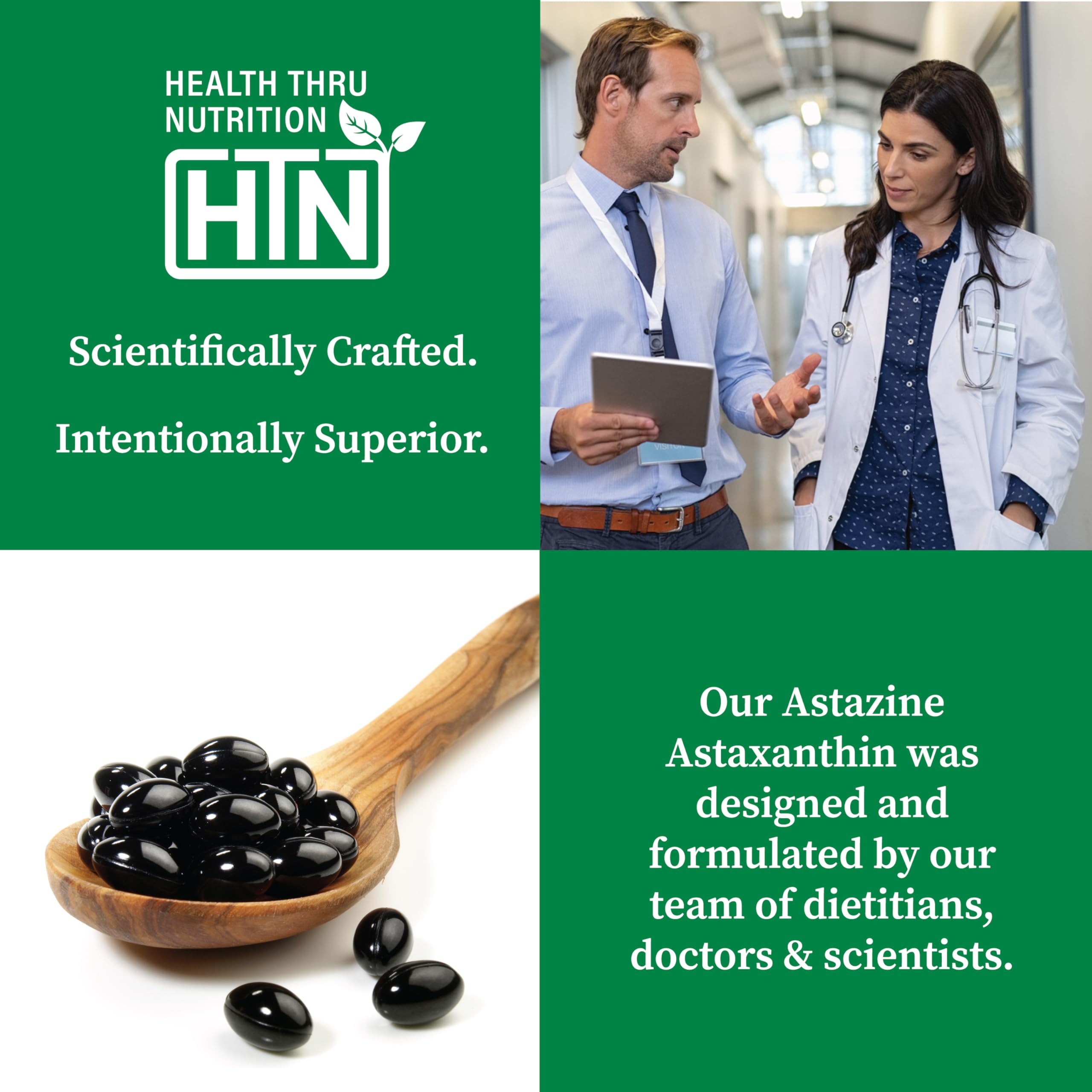 Health Thru Nutrition cápsula junto a desayuno para indicar absorción con grasas