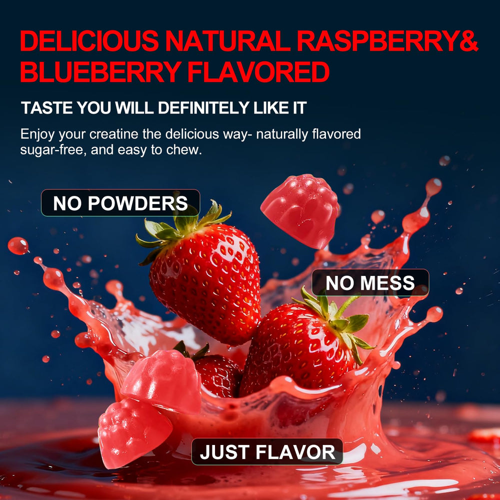 Health4All Creatina Monohidrato Gomitas ingredientes clave para rendimiento diario.