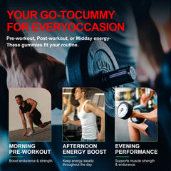 Health4All Creatina Monohidrato Gomitas sabor fresa para una experiencia agradable.