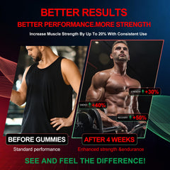 Health4All Creatina Monohidrato Gomitas uso durante el entrenamiento para más energía.