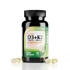 HealthA2Z frontal del envase mostrando beneficios y cantidad