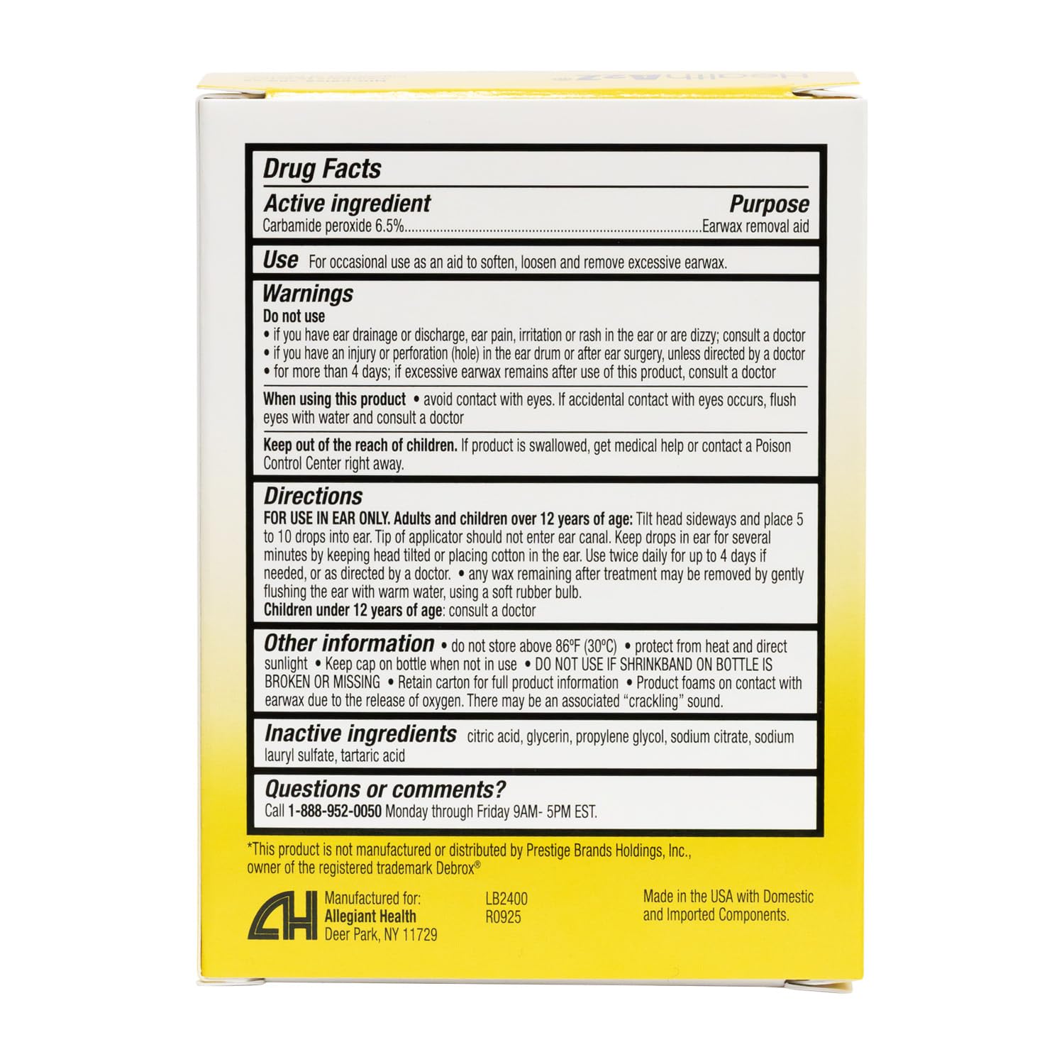 Comparación de tamaño HealthA2Z 15 mL junto a un objeto de referencia para viaje