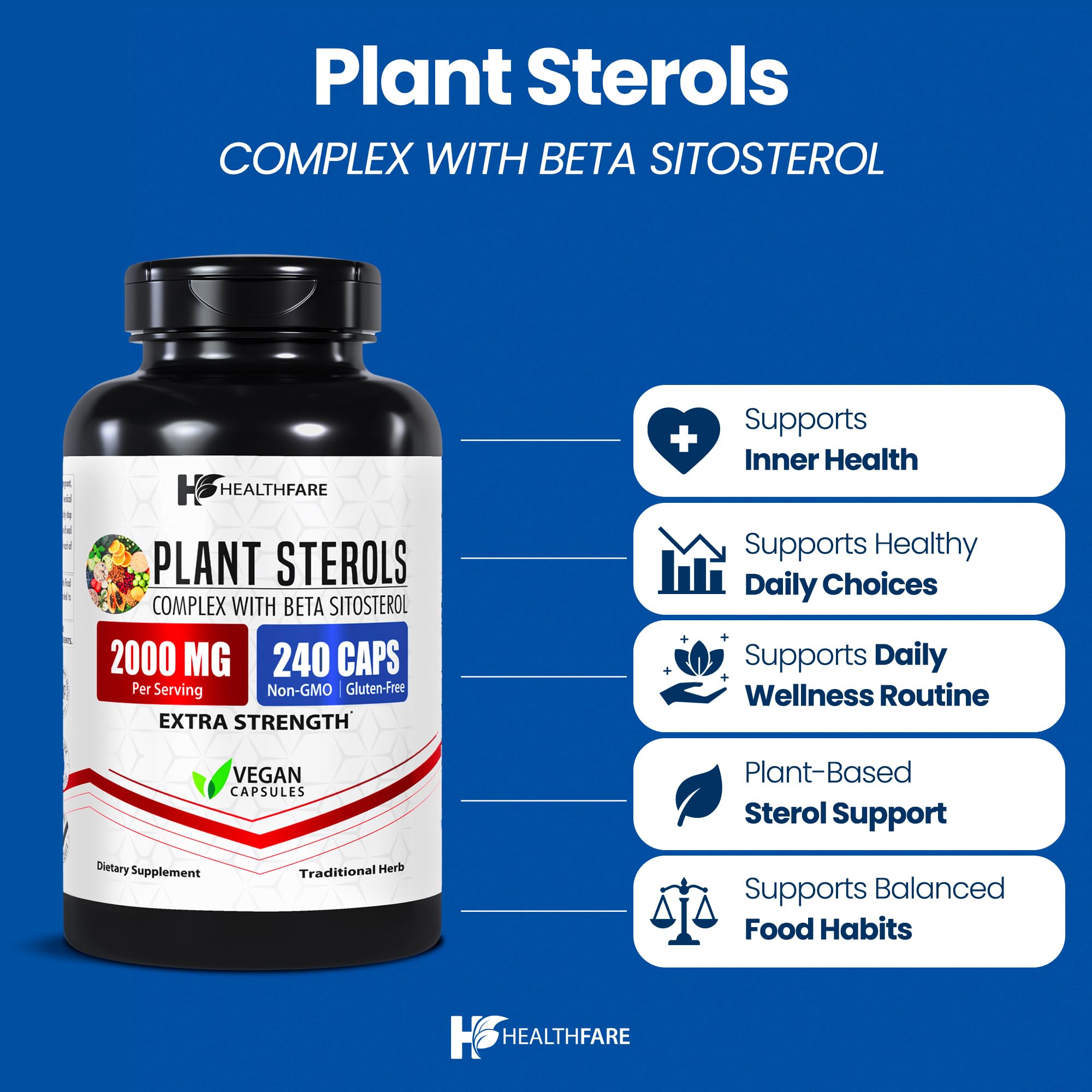 Healthfare primer plano de cápsula vegana resaltando pureza