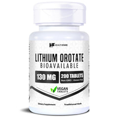 HealthFare frasco delantero mostrando etiqueta y beneficio de alta biodisponibilidad