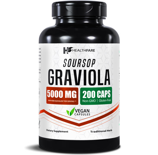 Healthfare Graviola Extract cápsulas veganas para apoyo diario