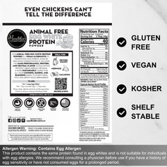 Healthier Comforts omelet vegano esponjoso servido, muestra función como ligante