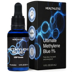 healthletic frasco frontal mostrando el producto y lectura clara de 1%