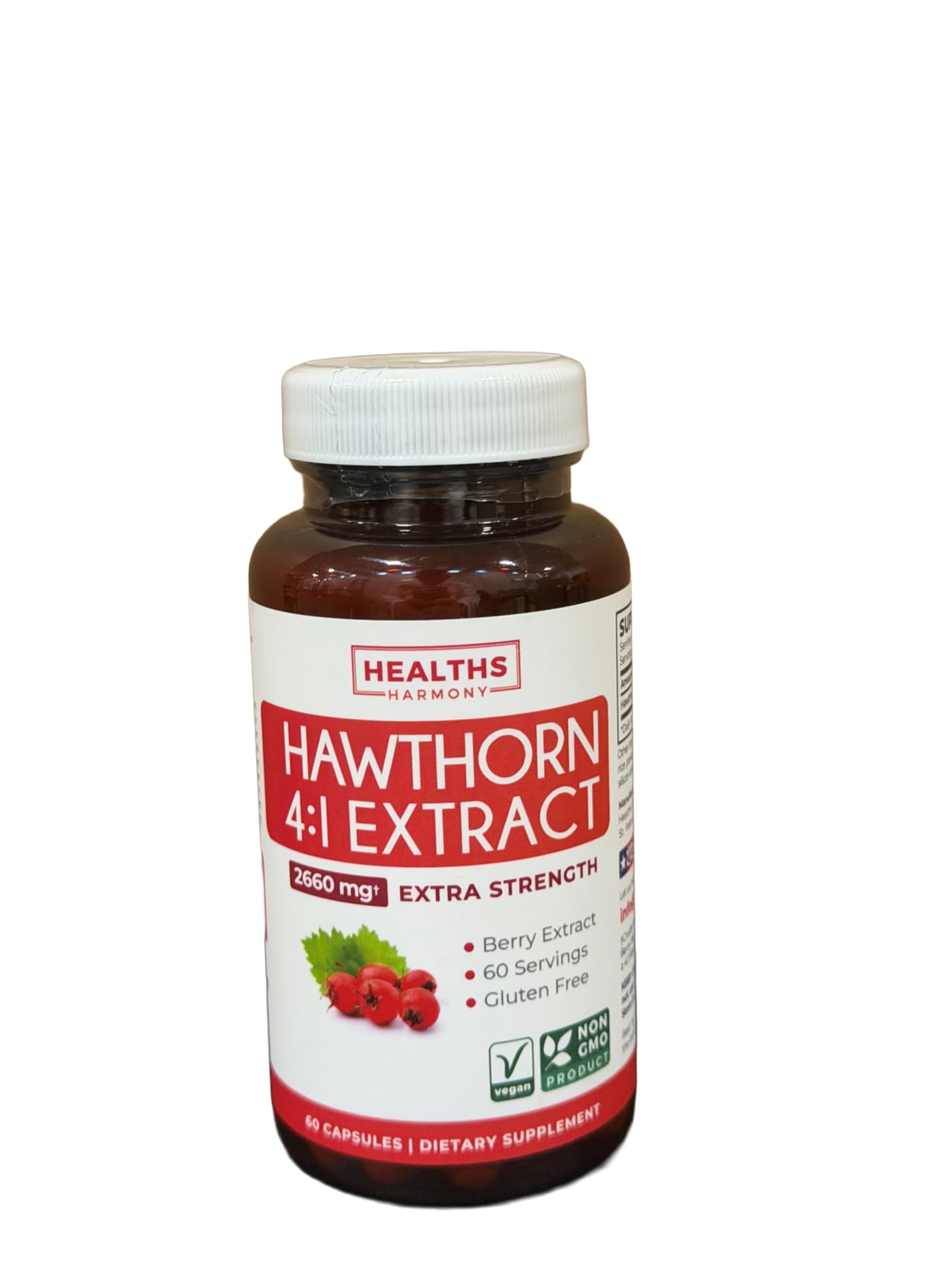 Healths Harmony cápsulas dentro del frasco mostrando cantidad y formato