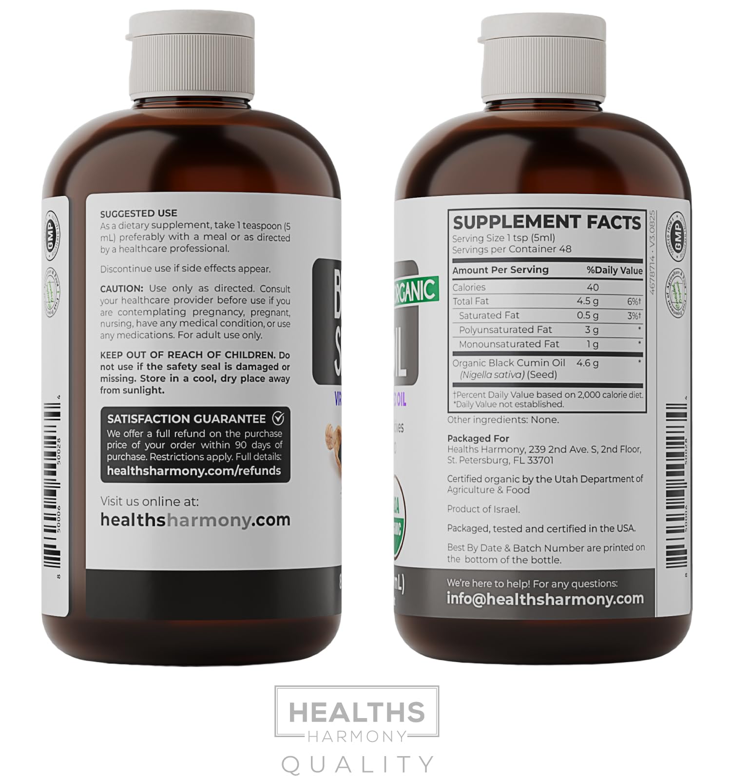 Healths Harmony botella en cocina hogareña, estilo de vida natural y cotidiano