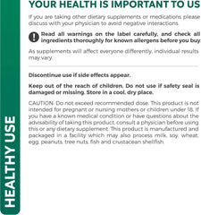 Healths Harmony etiqueta con lista de ingredientes y claridad informativa