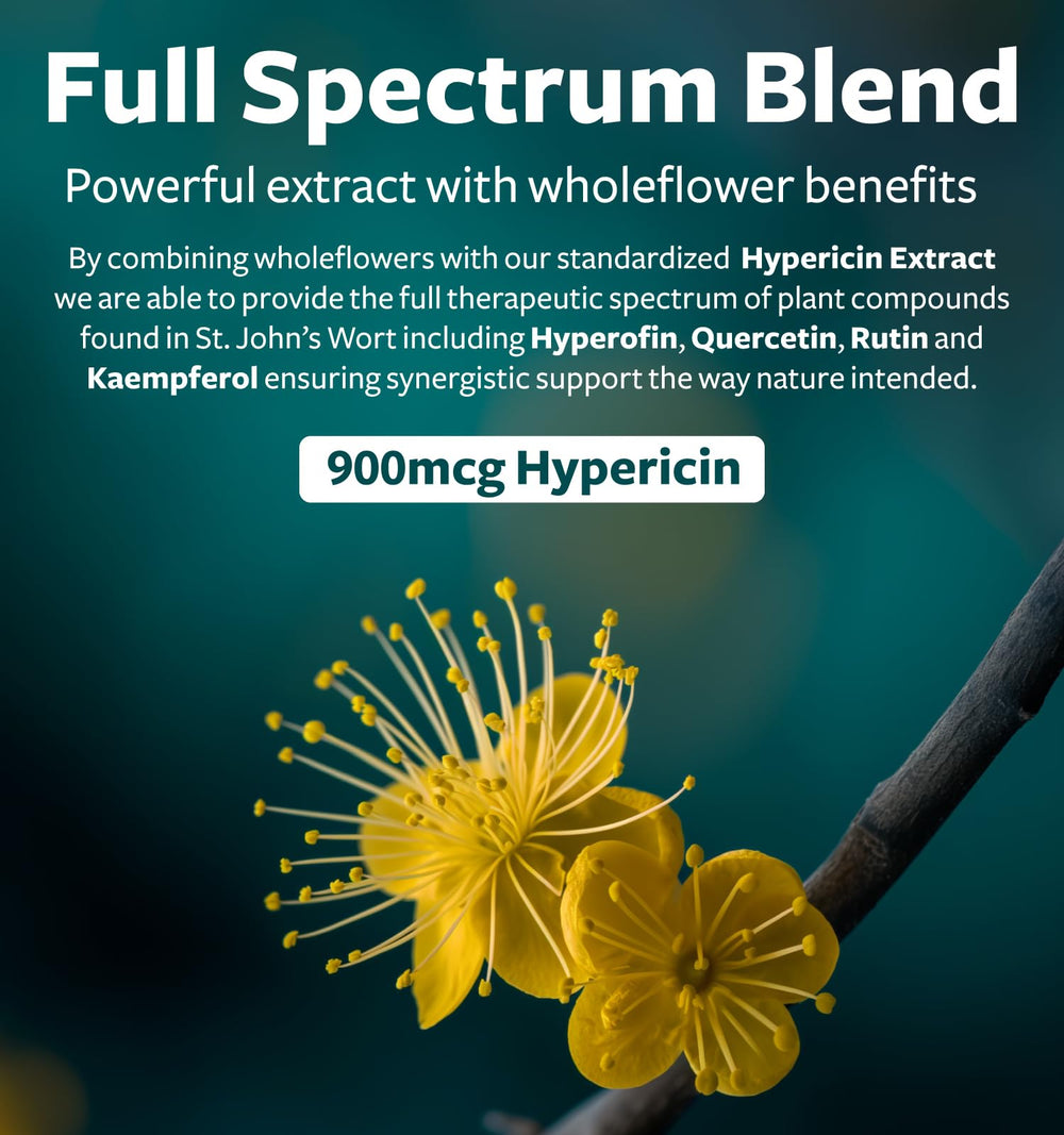 Healths Harmony mezcla de hierba entera de St. John's Wort que indica espectro completo